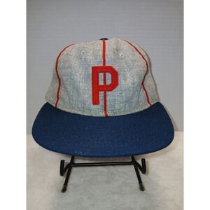 Ebbets Field Flannels Portland Beavers 1944 Cap Grey/Navy Wool Hat Size 7 3/4